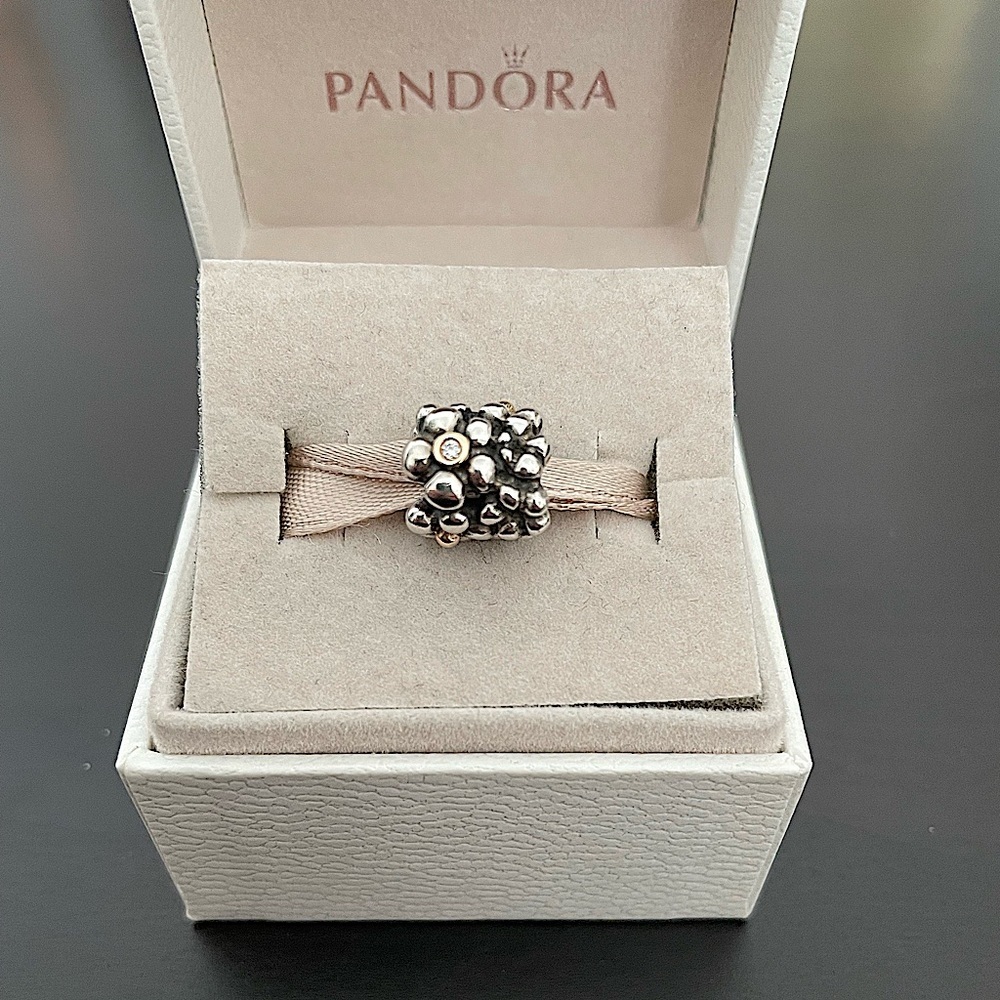 Pandora diamond flower charm